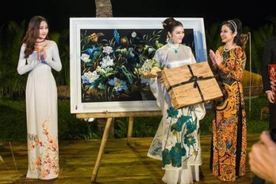 HH Đại dương Ngân Anh đấu giá 700 triệu đồng áo dài nhưng lại không mua vì chê 'mặc không hợp'?