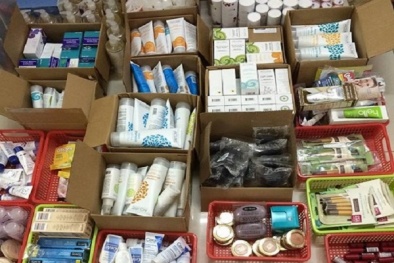 Vừa bắt giữ lô hàng mỹ phẩm không rõ nguồn gốc ở Ninh Thuận