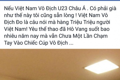Tự Long phát ngôn ‘sốc’ trước thềm chung kết U23 châu Á
