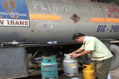 Phát hiện xe bồn sang chiết gas trái phép ở Bình Dương