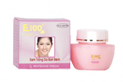 Đình chỉ lô kem trắng da ban đêm E100 của Công ty Đại Việt Hương