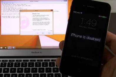 Điện thoại iPhone bị vô hiệu hóa vì nhập sai mật khẩu, khắc phục quá đơn giản