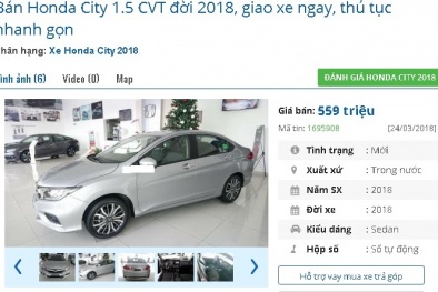 Chiếc ô tô số tự động ‘mới toanh’ này của Honda đang bán tầm giá 500 triệu đồng tại Việt Nam