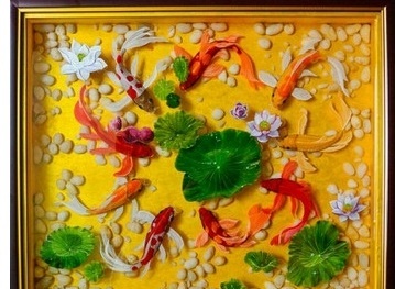 Tranh cá 3D độc đáo hút khách, có bức lên tới vài chục triệu đồng