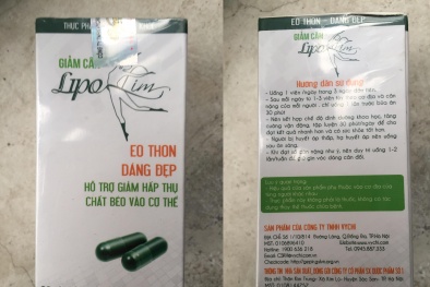 Sản phẩm giảm cân Vychi Lipo Slim lưu hành không phép, công ty Vychi 'né' trách nhiệm?