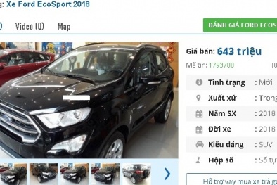 Chiếc ô tô 5 chỗ số tự động 'mới toanh' này đang bán tầm giá 600 triệu tại Việt Nam