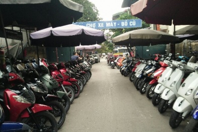 Hà Nội: Chợ xe máy cũ Dịch Vọng tiềm ẩn nguy cơ cháy nổ