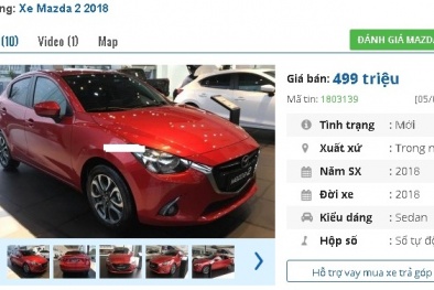 Chiếc ô tô 5 chỗ số tự động ‘mới toanh’ này đang bán tầm giá 400 triệu đồng tại Việt Nam