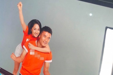 Lộ hình ảnh Bảo Anh thân mật với thủ môn Bùi Tiến Dũng gây xôn xao
