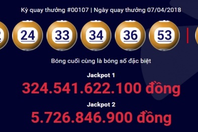 Xổ số Vietlott: Vừa có người trúng giải độc đắc hơn 324 tỷ đồng?