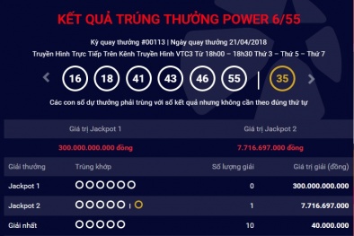 Xổ số Vietlott: Vừa có người trúng giải thưởng Jackpot 2 gần 8 tỷ đồng ngày hôm qua