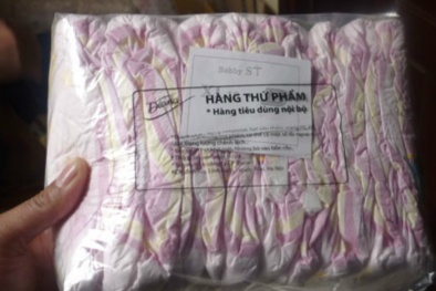 Hơn 140.000 miếng bỉm trẻ em dán nhãn giả các thương hiệu lớn suýt tuồn ra thị trường