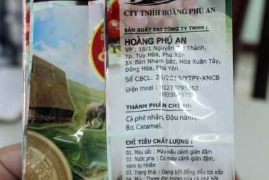 Vụ hơn 1000 gói cà phê giả: Chủ cơ sở khẳng định sản phẩm chỉ lưu hành nội bộ