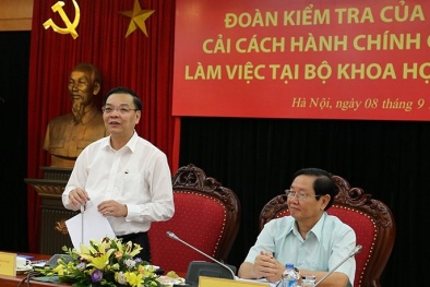 Chỉ số cải cách hành chính của Bộ Khoa học và Công nghệ ở top đầu