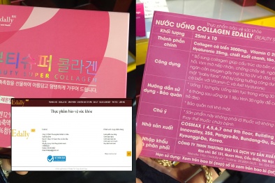 Nước uống Collagen Edally lưu hành không phép: Công ty Hòa Bình gỡ sản phẩm khỏi website