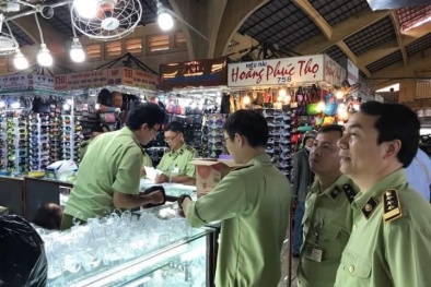 Phát hiện nhiều sai phạm liên quan đến hàng giả, gian lận thương mại tại chợ Bến Thành