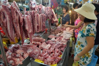 Giá lợn hơi vừa tăng, thịt lợn tại các chợ ở Hà Nôi cũng tăng ‘chóng mặt’