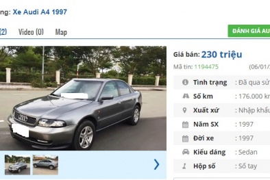 Những chiếc ô tô Audi cũ này đang rao bán tầm giá 200 triệu đồng tại Việt Nam