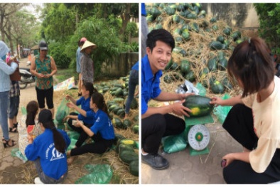 Sinh viên Hà Nội ‘giải cứu’ hàng chục tấn dưa hấu giúp nông dân Quảng Nam, Quảng Ngãi