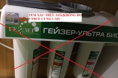 Sự thật đằng sau những con tem đạt chuẩn giả mạo trên máy lọc nước