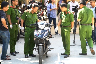 Vụ 2 hiệp sĩ bị đâm tử vong: Dấu tích trên chiếc xe Exciter tố giác nghi can