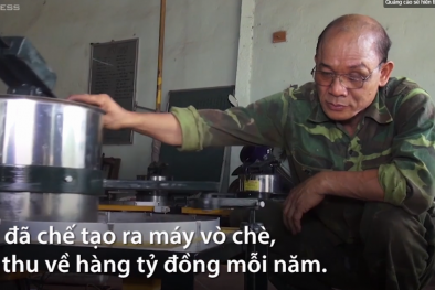 Nông dân chế tạo máy vò chè thu tiền tỷ mỗi năm