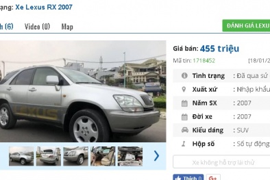 3 chiếc ô tô Lexus cũ số tự động này đang rao bán tầm giá 400 triệu tại Việt Nam