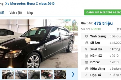 Những chiếc ô tô Mercedes cũ này đang bán tầm giá 400 triệu đồng tại Việt Nam