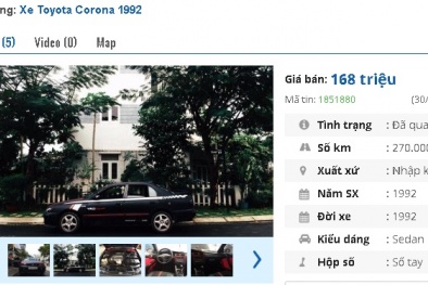 Những chiếc ô tô Toyota cũ rao bán tầm giá chỉ 100 triệu tại Việt Nam