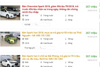 Giảm giá mạnh, Chevrolet Spark Duo 2018 chỉ còn 267 triệu đồng
