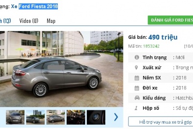 Giảm ‘sốc’ 80 triệu, chiếc ô tô Ford 4 chỗ này hiện giá chỉ 490 triệu tại Việt Nam