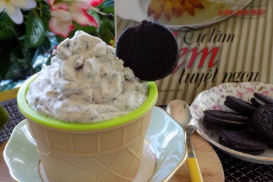 Cách làm món kem Oreo ngon như ngoài tiệm