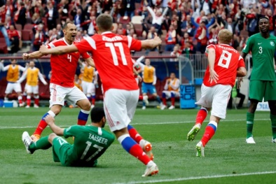 Kết quả tỷ số giữa Nga và Saudi Arabia giải Worl Cup 2018 lúc 22h ngày 14/6
