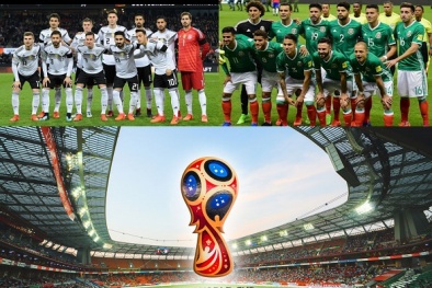 Lịch thi đấu World Cup 2018 hôm nay (17/6): Đức gặp Mexico
