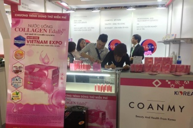 Nước uống Collagen Edally quảng bá 'chui' tại Vietnam Expo 2018, BTC 'không biết' vi phạm?