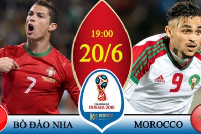 Kết quả tỷ số Bồ Đào Nha vs Maroc giải World Cup 2018: Ronaldo ghi bàn, Bồ Đào Nha giành 3 điểm