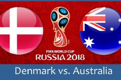 Xem trực tiếp World Cup 2018 Đan Mạch vs Australia bảng C lúc 19h00 ngày 21/6