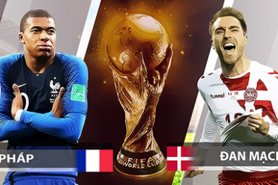 Truyền hình trực tiếp World Cup 2018 trận Đan Mạch và Pháp hãy chọn kênh có bản quyền