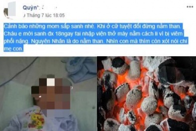 Sản phụ nằm than khi ở cữ: Coi chừng mất con