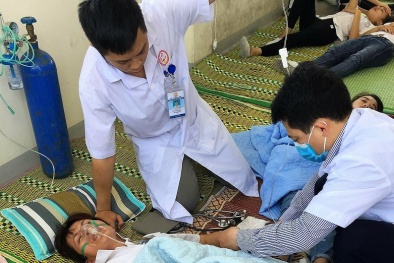 Vụ công nhân nhà máy Yazaki bị ngộ độc khí: Nạn nhân lúc tỉnh, lúc lên cơn co giật