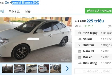 2 mẫu ô tô Hyundai cũ này được rao bán nhiều nhất tầm giá 200 triệu tại Việt Nam