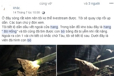 Thông tin bất ngờ về người tuyên bố tìm thấy 3 tấn vàng trong hang đá ở Lạng Sơn