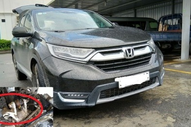 Honda CR-V 2018 mới mua, đi được nửa năm đã rỉ sét nghiêm trọng?