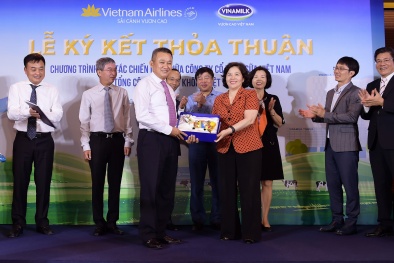 Vietnam Airlines và Vinamilk hợp tác chiến lược cùng phát triển thương hiệu vươn tầm quốc tế