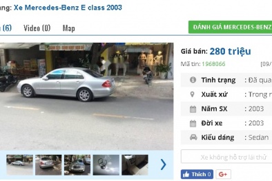Mua mới gần 2 tỷ, nay chiếc Mercedes cũ này có giá chỉ 280 triệu đồng