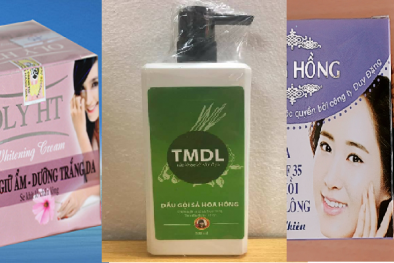 Cục Quản lý Dược đình chỉ lưu hành, thu hồi 3 mỹ phẩm kém chất lượng