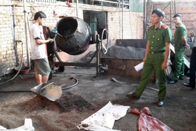 Vụ phế phẩm càphê trộn lõi pin: Đề nghị truy tố 5 đối tượng