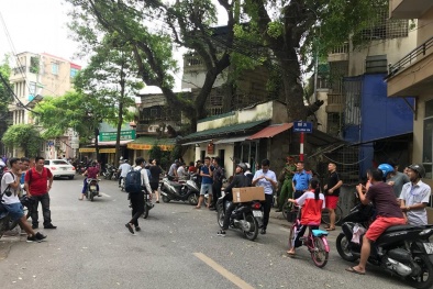 Cơ quan chức năng bác thông tin tòa nhà ở Hà Nội bị nghiêng do dư chấn động đất