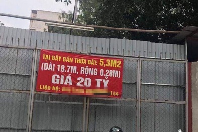 Vì sao mảnh đất 5,3m2 rao bán với giá 'siêu khủng' 20 tỷ đồng?