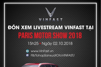 Đếm ngược lễ ra mắt xe hơi thương hiệu Việt tại Paris Motor Show 2018